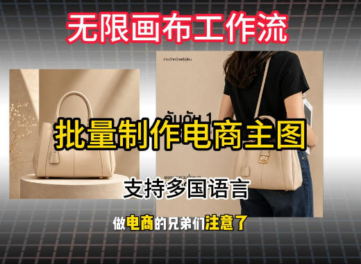 无限画布工作流搭建教程，一键电商主图批量制作，批量下载，支持多国语言-179创客网