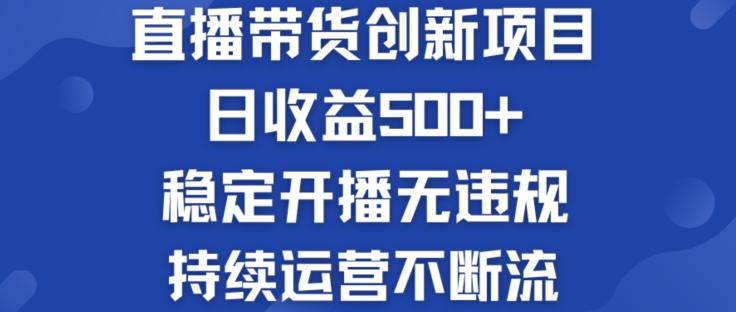淘宝无人直播带货创新项目：日收益500+  稳定开播无违规  持续运营不断流【揭秘】-179创客网
