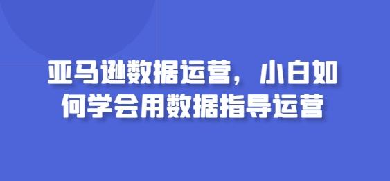 亚马逊数据运营，小白如何学会用数据指导运营-179创客网