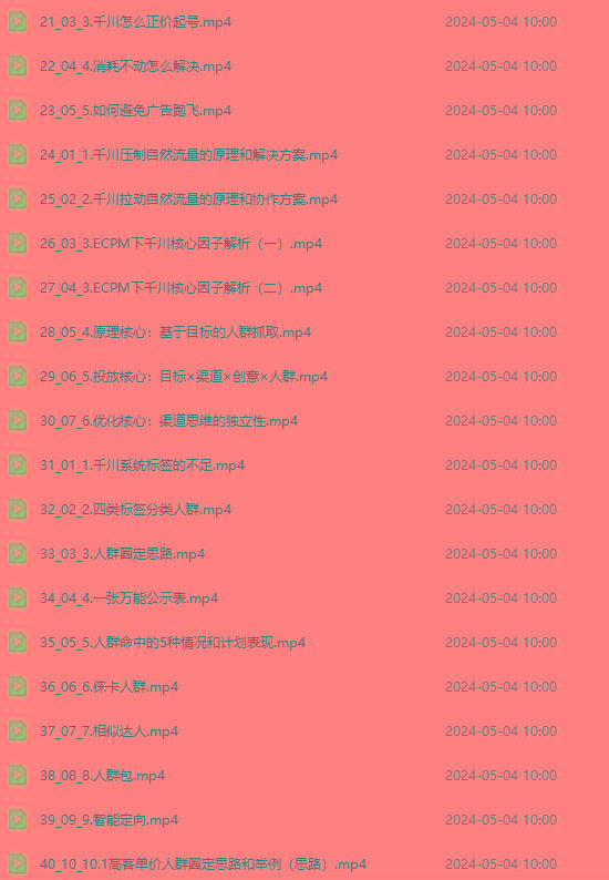 图片[2]-2024单品正价起号，直播素材投流选品：选品课+投流课+素材课+卡首屏/100节-179创客网