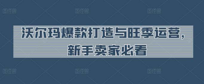 沃尔玛爆款打造与旺季运营，新手卖家必看-179创客网