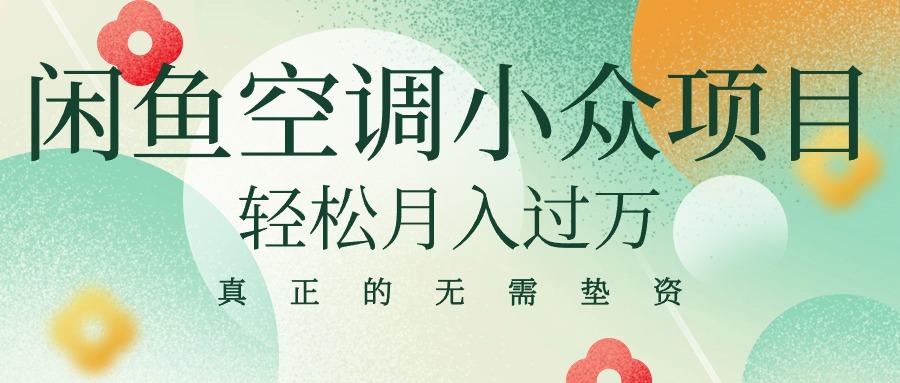 闲鱼卖空调小众项目 轻松月入过万 真正的无需垫资金-179创客网