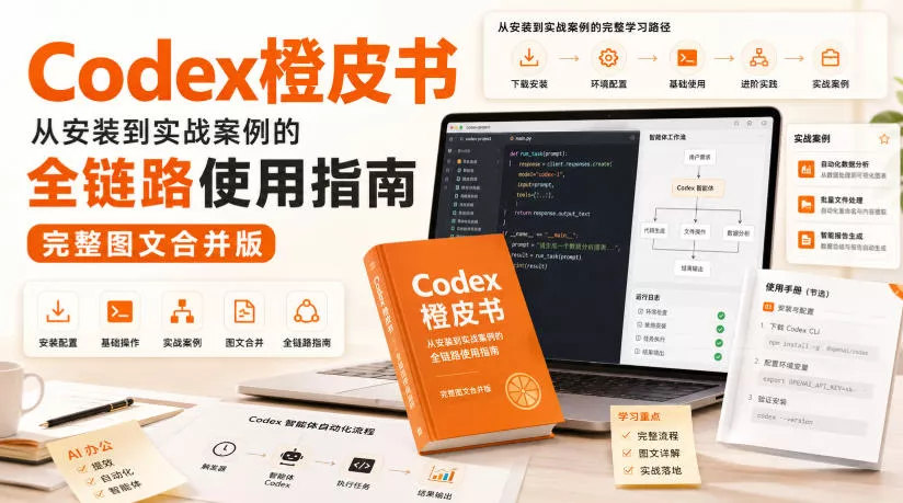 Codex橙皮书，从安装到实战案例的全链路使用指南，完整图文合并版-179创客网
