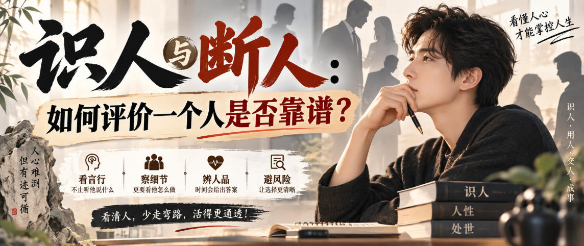 付费文章：识人与断人：如何评价一个人是否靠谱？-179创客网