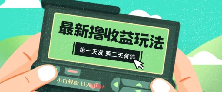 2024最新撸视频收益玩法，第一天发，第二天就有钱-179创客网