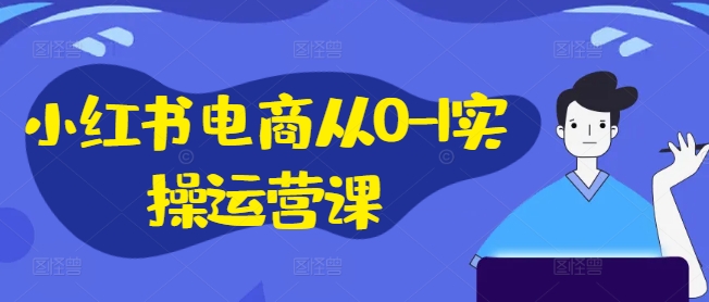小红书电商从0-1实操运营课，小红书手机实操小红书/IP和私域课/小红书电商电脑实操板块等-179创客网