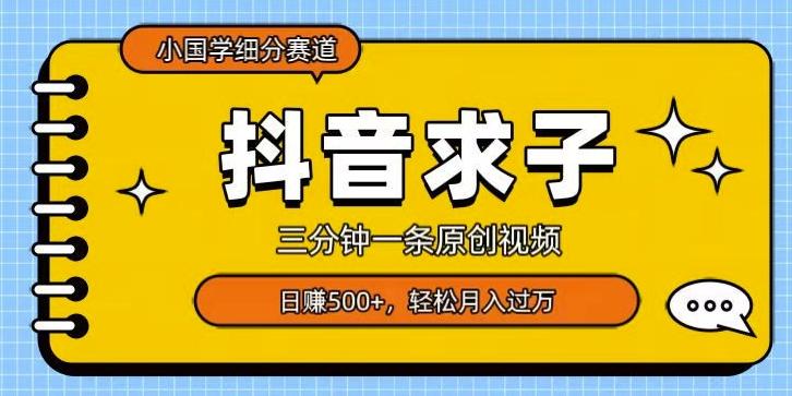 小国学细分赛道，三分钟一条原创视频，日赚500+，可矩阵复制-179创客网