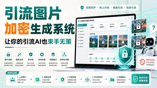 引流图片加密生成系统，让你的引流AI也束手无策-179创客网