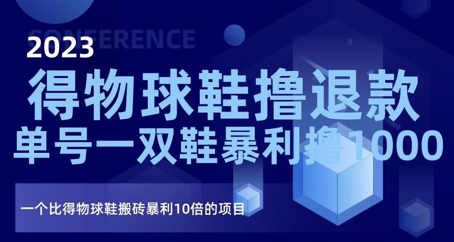 2023得物球鞋撸退款，单号一双鞋暴利撸1000，一个比得物球鞋搬砖暴利10倍的项目【揭秘】-179创客网