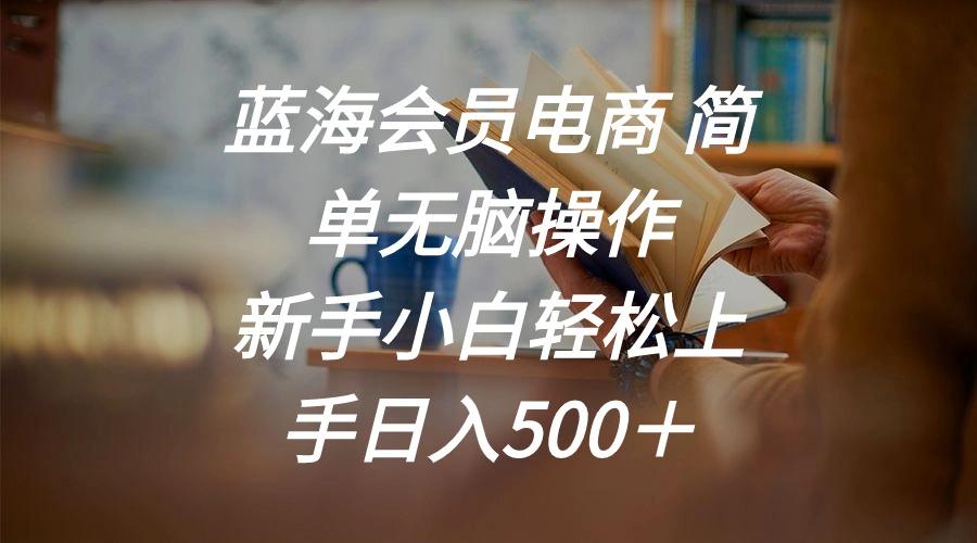 蓝海会员电商 简单无脑操作 新手小白轻松上手日入500＋-179创客网