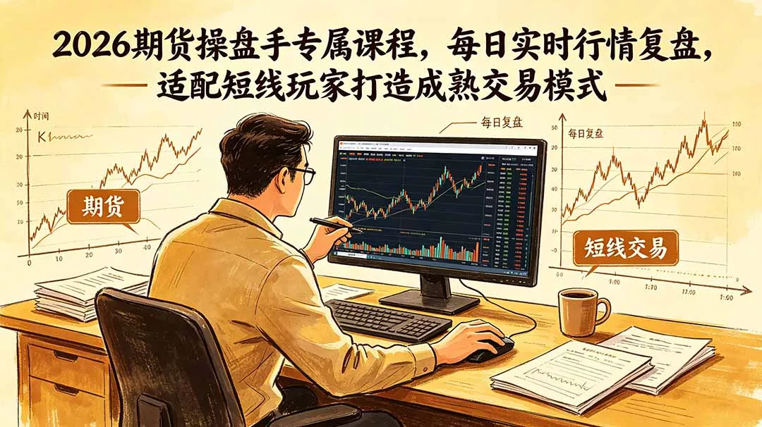 2026期货操盘手专属课程-更新6月，每日实时行情复盘，适配短线玩家打造成熟交易模式-179创客网