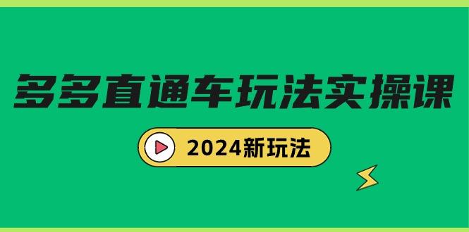(9412期)多多直通车玩法实战课，2024新玩法(7节课)-179创客网