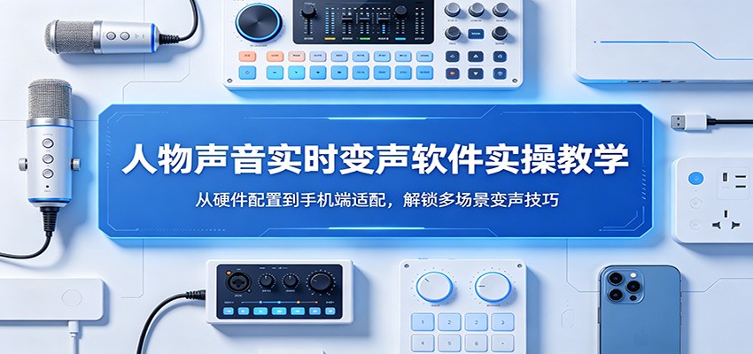 人物声音实时变声软件实操教学：从硬件配置到手机端适配，解锁多场景变声技巧-179创客网