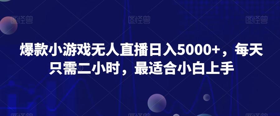 爆款小游戏无人直播日入5000+，每天只需二小时，最适合小白上手-179创客网