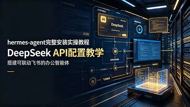 hermes-agent完整安装实操教程，DeepSeek API配置教学，搭建可联动飞书的办公智能体-179创客网