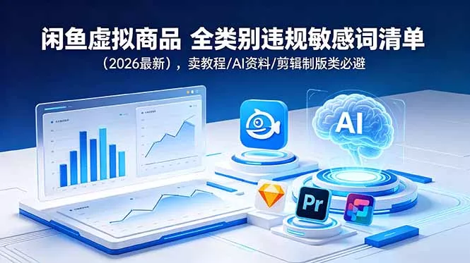 闲鱼虚拟商品 全类别违规敏感词清单(2026最新-179创客网