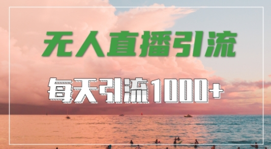 抖音快手视频号全平台通用，无人直播引流法，超暴力引流1000+高质量精准创业粉【揭秘】-179创客网