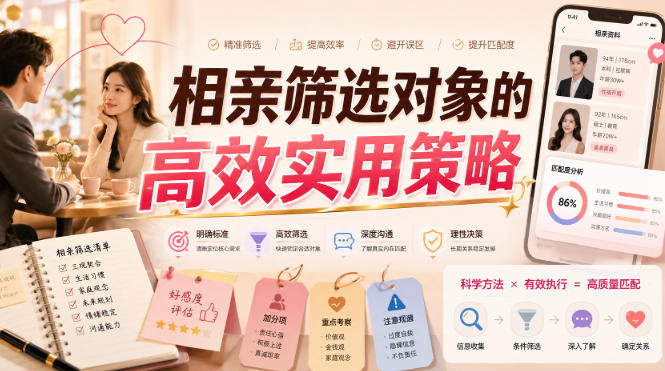 付费文章：相亲筛选对象的高效实用策略-179创客网