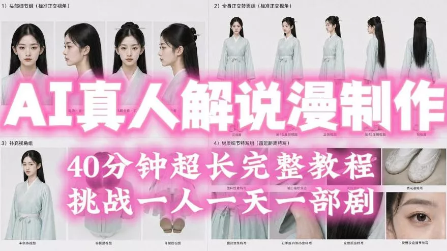 2026年AI真人解说漫剧自动批量化制作教程，40分钟超长完整，自动批量化制作，挑战一人一天一部剧！-179创客网