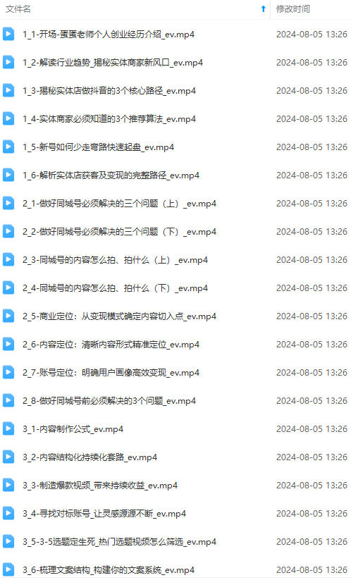 图片[1]-实体店老板获客特训营：认知、定位、文案、矩阵、直播、AI等(72节-179创客网