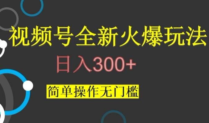 视频号最新爆火玩法，日入300+，简单操作无门槛【揭秘】-179创客网