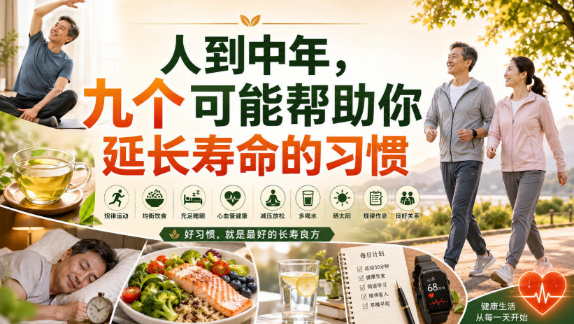 付费文章：人到中年，九个可能帮助你延长寿命的习惯-179创客网