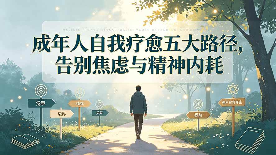 （19516期）付费文章：成年人自我疗愈五大路径，告别焦虑与精神内耗-179创客网