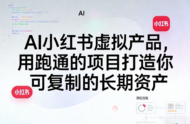 AI小红书虚拟产品，用跑通的项目打造你可复制的长期资产（更新0902）-179创客网