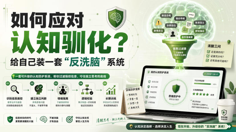 付费文章：如何应对认知驯化？给自己装一套“反洗脑”系统-179创客网