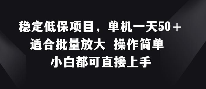 稳定低保项目，单机一天50+适合批量放大 操作简单 小白都可直接上手【揭秘】-179创客网