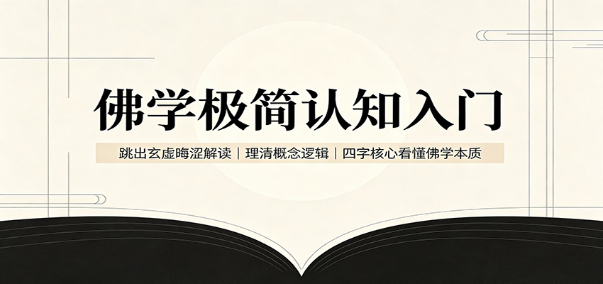 佛学极简认知入门：跳出玄虚晦涩解读，理清概念逻辑，四字核心看懂佛学本质-179创客网