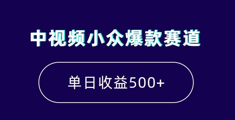 中视频小众爆款赛道，7天涨粉5万+，小白也能无脑操作，轻松月入上万【揭秘】-179创客网