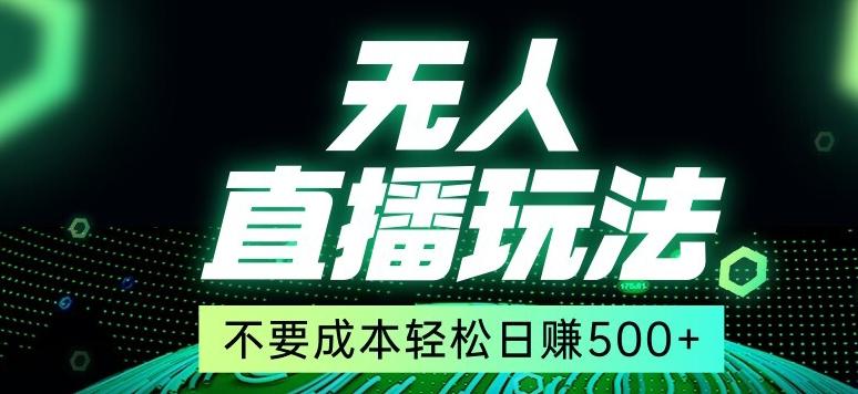 全网首发24年最新无人直播玩法，不需要成本，无需人力，一台电脑24小时为你工作-179创客网