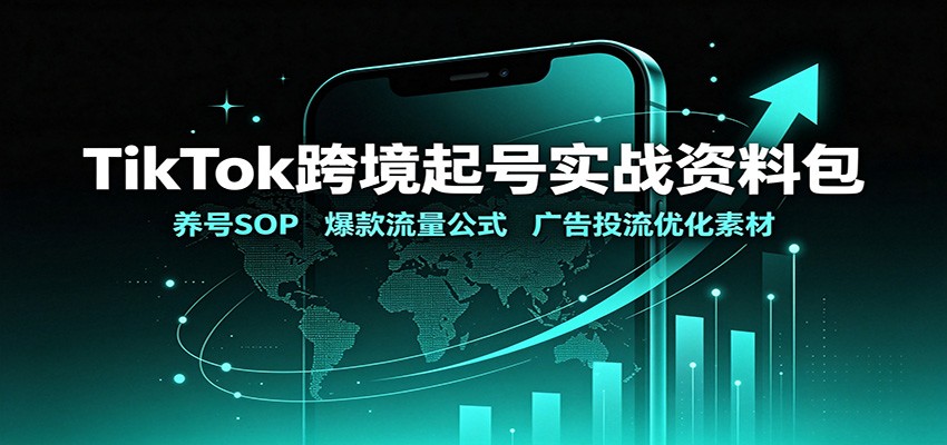 TikTok跨境起号实战资料包：养号SOP，爆款流量公式，广告投流优化素材-179创客网