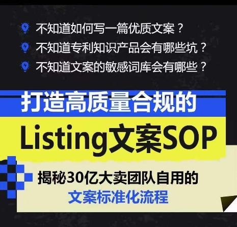 打造高质量合规的Listing文案SOP，掌握亚马逊文案工作的标准化-179创客网