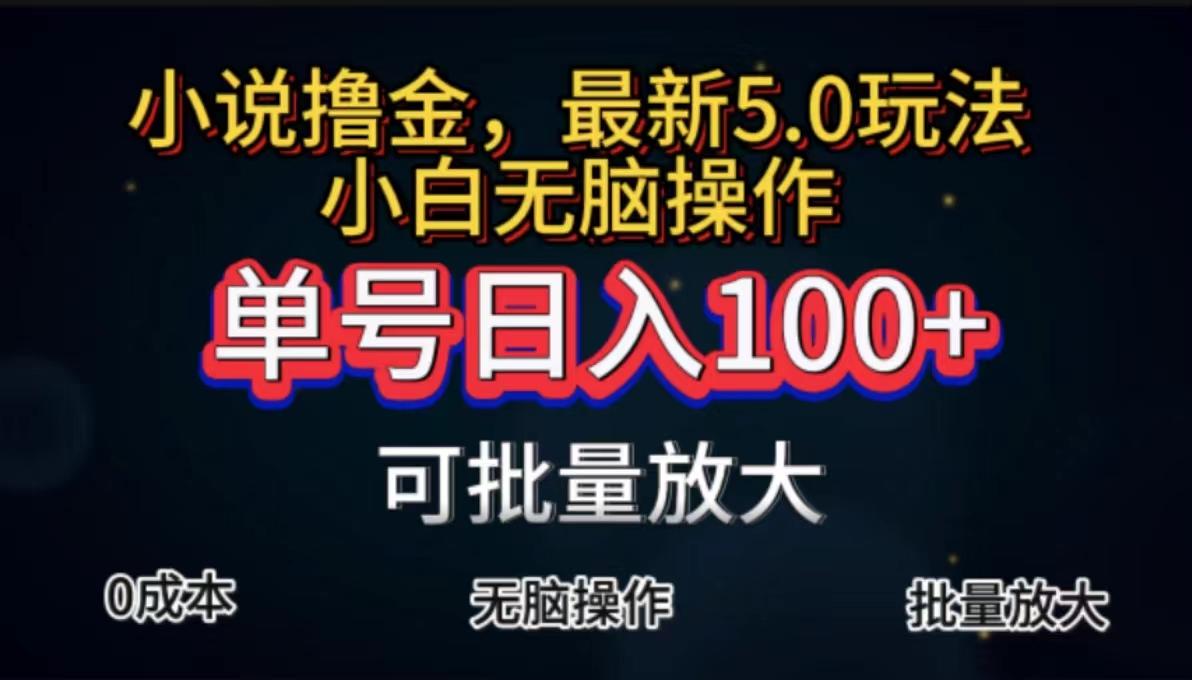 全自动小说撸金，单号日入100+小白轻松上手，无脑操作-179创客网