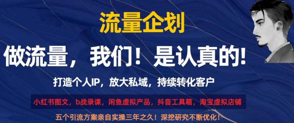 流量企划，打造个人IP，放大私域，持续转化客户【揭秘】-179创客网