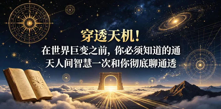 付费文章：穿透天机！在世界巨变之前，你必须知道的通天人间智慧一次和你彻底聊通透-179创客网