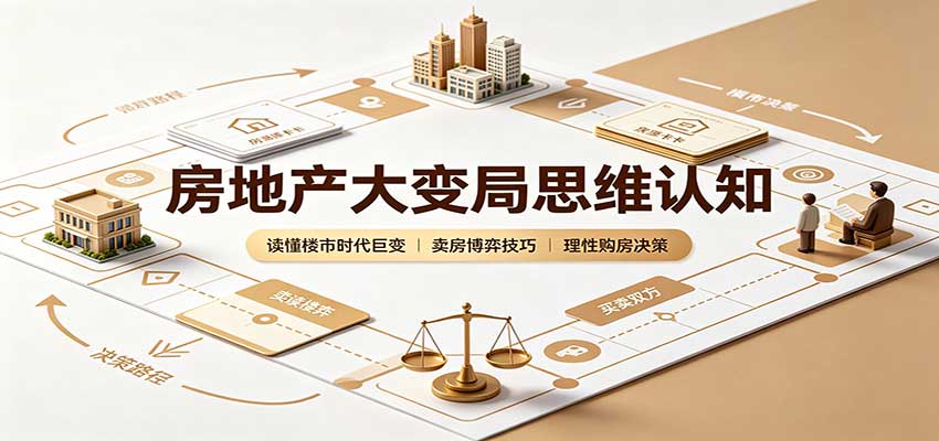 房地产大变局思维认知：读懂楼市时代巨变，卖房博弈技巧，理性购房决策-179创客网