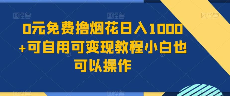 0元免费撸烟花日入1000+可自用可变现教程小白也可以操作，永久免费更新链接-179创客网