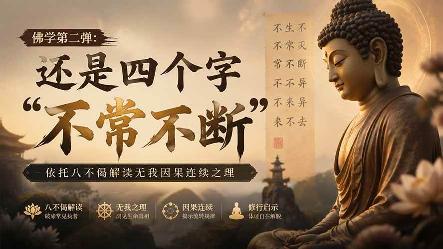 （19779期）付费文章：佛学第二弹：还是四个字“不常不断”依托八不偈解读无我因果连续之理-179创客网