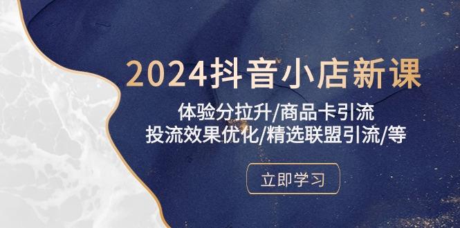 2024抖音小店新课，体验分拉升/商品卡引流/投流效果优化/精选联盟引流/等-179创客网