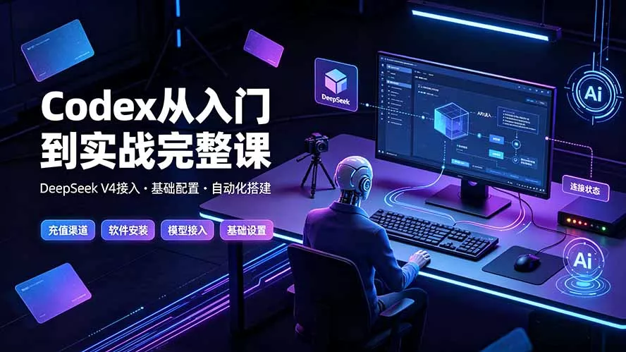 Codex从入门到实战完整课｜充值·安装·接入DeepSeek，记忆·插件·Skill·CLI·MCP全拆解-179创客网