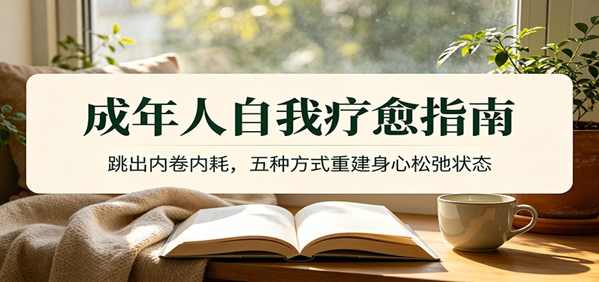 成年人自我疗愈指南：跳出内卷内耗，五种方式重建身心松弛状态-179创客网