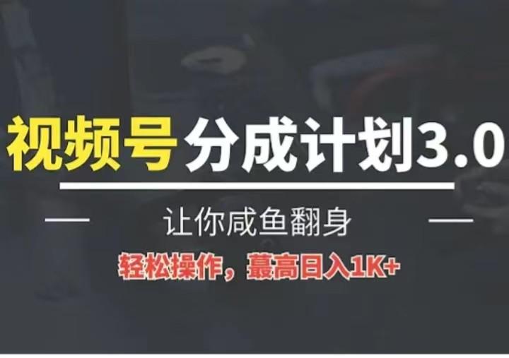 24年视频号冷门蓝海赛道，操作简单，单号收益可达四位数-179创客网