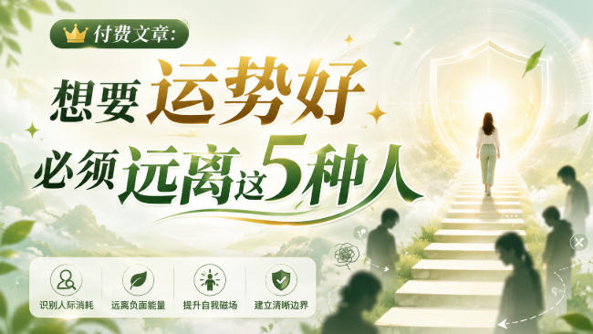 付费文章：想要运势好，必须远离这5种人-179创客网