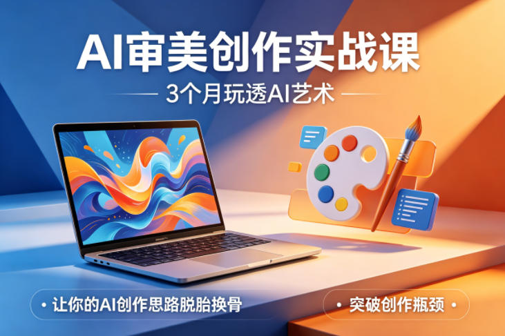 AI审美创作实战课，3个月玩透AI艺术，让你的AI创作思路脱胎换骨，突破创作瓶颈（更新0706）-179创客网