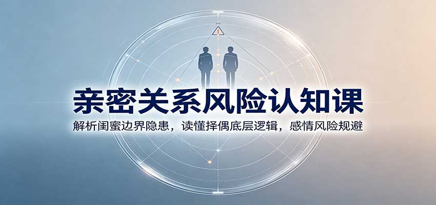 亲密关系风险认知课：解析闺蜜边界隐患，读懂择偶底层逻辑，感情风险规避-179创客网