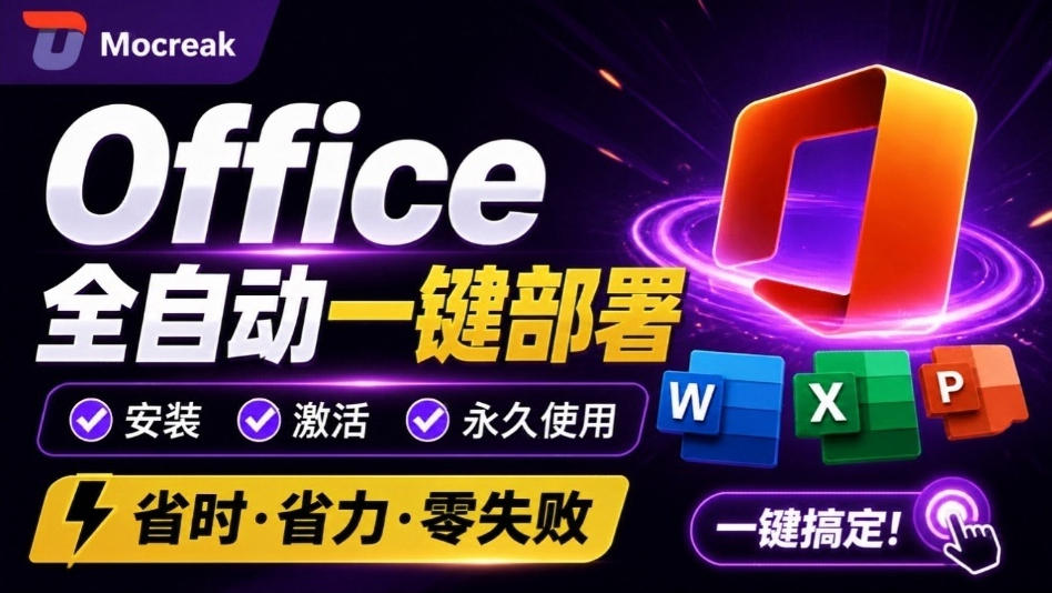 Office全自动一键部署安装，最高支持2024版本，可自定义安装组件，内置激活工具，全免费使用Mocreak！-179创客网