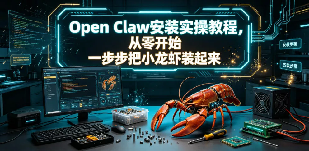 Open Claw安装实操教程，从零开始一步步一步步把小龙虾装起来-179创客网